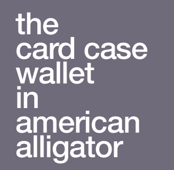 the card case wallet in american alligator